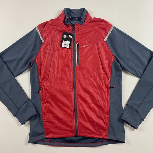 NWT Sugoi Alpha Hybrid Jacket Mens XL Chili Red Polartec - Picture 1 of 12